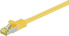 Cat 7 S/ftp Pimf tinklo kabelis su Rj45 jungtimis, 1.5m, geltonas