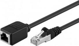 Lan tinklo kabelis Cat 5e prailgintuvas 1,5m juodas