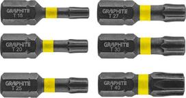 Graphite smūginiai antgaliai Torx 25mm, 6 vnt. (56h541)
