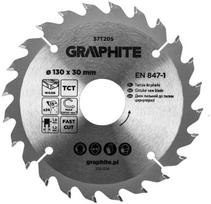 Graphite diskinis pjovimo diskas medienai, 130x30mm, 24 dantys