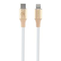 USB-C / Lightning laidas 1,5m greito krovimo - aukso spalvos