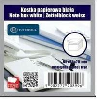 Baltas neklipu popieriaus blokelis 85x85x70 mm