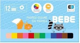 Aliejinės kreidelės Jumbo Interdruk Bebe, 12 spalvų