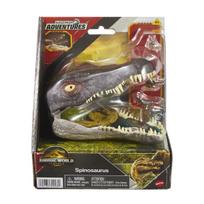 Coffret Micro Aventures Spinosaure - Mattel - Interaktyvi dinozauro galva - 3 mini figūrėlės - 11,5 cm sulankstyta