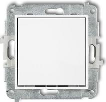 Mini vieno poliaus jungiklis Karlik Mwp-1 baltas