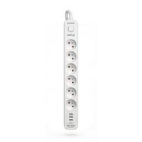 Perjungiamas prailgintuvas su 6 lizdais ir 2 Usb prievadais, 1.5m