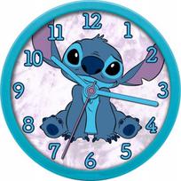Stitch sieninis laikrodis 25cm vaikų kambariui