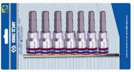 King Tony Imbus antgaliai 1/4" H3-h10, 7 vnt.