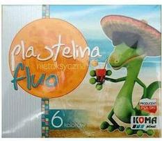 Plastelino rinkinys Koma-plast, 6 ryškios spalvos
