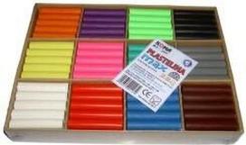 Plastilinas 12 spalvų, 216 vnt. (2,8 kg) Koma Plast