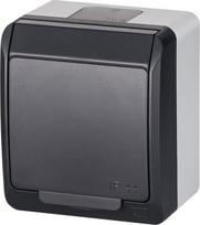Kopp Ip44 Lizdas su Dangteliu, 16a, 250v, Pilkas