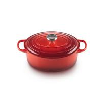 Ketaus puodas ovalus 27 cm / 4,1 l raudonas