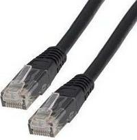 Lynx CS Patchcord, Cat5E, UTP, 0.25m, czarny (PK-UTP5E-0025-BLK)