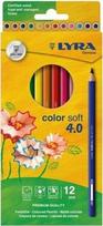 Lyra Color Soft 4.0 spalvoti pieštukai, 12 vnt.
