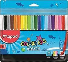 Maped Color'peps Ocean flomasteriai, 18 spalvų