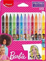 Maped Barbie flomasteriai vaikams, 12 spalvų