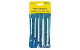 Grąžtai betonui rinkinys 5 vnt. (4-10mm) dėkle