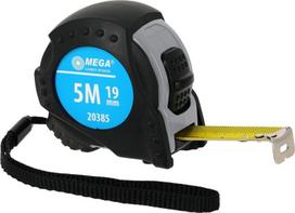 Matuoklis 8m/25mm, su gumine danga, dviguba fiksacija