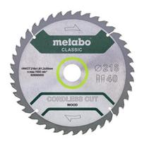 Metabo diskinis pjūklas 216 mm, 40 dantys, pjūklelio diskas