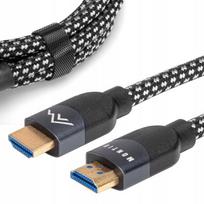 Hdmi 2.1 kabelis 8k 60hz 4k 120hz 48gbps 0.5m paauksuoti jungtys