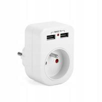 Elektros prailgintuvas su 2 Usb 2.1a įkrovikliais