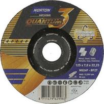 Šlifavimo diskas Norton Quantum3 125x7x22,2 mm nerūdijančiam plienui