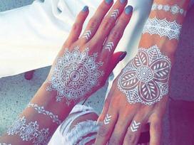 Laikina tatuiruotė Henna&Lace, 21x15cm