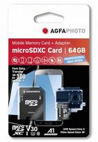 Atminties kortelė Agfaphoto Microsdxc Uhs I 64gb U3 V30 A1 kortelė