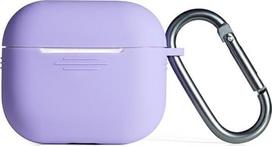 Beline silikoninis dėklas Apple Airpods 3, violetinis