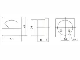 Analoginis ampermetras 30a