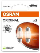 Osram C10w 10w 12v Sv8.5-8 lemputės, 2 vnt.