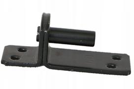 Juodas kampinis laikiklis 11x104x4 mm durims, vartams
