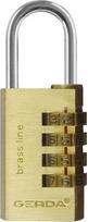 Gerda Brass Line S30 - Masyvi kodinė spyna