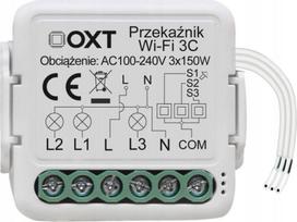 Oxt Mini Wifi Relė 3 Kanalų Tuya Smart Life 3x3.3a