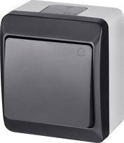 Hermes jungiklis durų skambutis antracitas Ip44