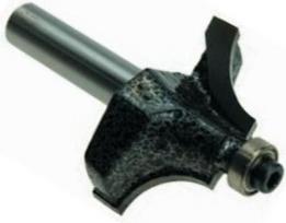 Frezas medienai užapvalinti 35x15,1 mm, R 11,1 mm, 8 mm kotas