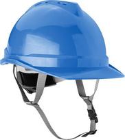 Neo Tools Pramoninis šalmas su smakro dirželiu, mėlynas