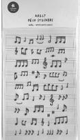 Dekoratyvinės lipdukai "muzika ir natos", 190x100 mm