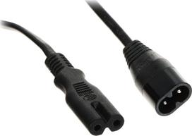 Pos maitinimo laidas C7-c8, 2m, juodas