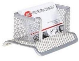 Metalinis vizitinių kortelių laikiklis "net", sidabrinis