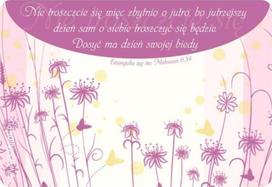 Magnetukas ant šaldytuvo su Biblijos citata