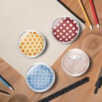 vidaXL Ženkliukų rinkinys su smeigtukais, 100vnt., akrilas, 58mm