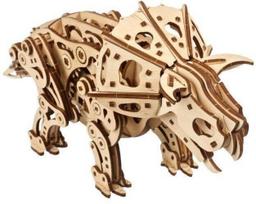 Mechaninis modelis Ugears Triceratops 3d medinis konstruktorius