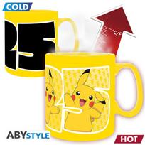 Kompiuterinis žaidimas Puodelis su šilumos pokyčiu | Pokemon | Pikachu 25 | 460 ml