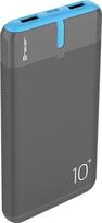 Atsarginis maitinimo šaltinis ("Power Bank") Tracer Energo Powerbank 10000mah, 2x Usb-a / Usb-c, Pilkas-mėlynas