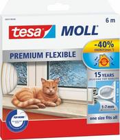 Tesa Silikoninė langų sandarinimo juosta, 6m, balta