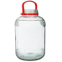 Stiklainis 10 L su plastikiniu dangčiu – fermentacijai, raugimui