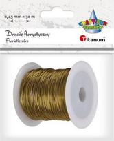 Auksinė floristinė viela 30m, 0.45mm