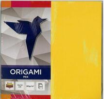 Origami popierius 14x14 cm, 100 lapelių, spalvotas