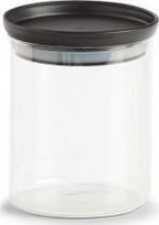 Stiklainis su plastikiniu dangteliu, 650 ml, skaidrus